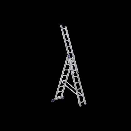 Трехсекционная лестница Алюмет H3 5308